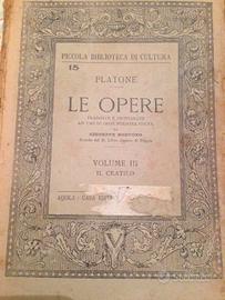 Platone le opere volume III il cratilo 1927