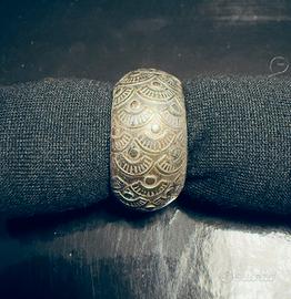 Anello fascia lavorata argento 925