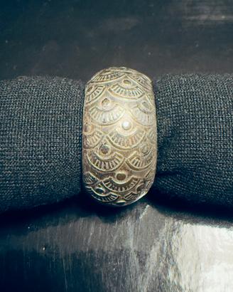 Anello fascia lavorata argento 925