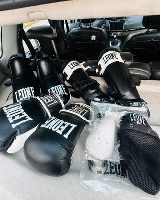 Set boxe/kick Leone 1947 come nuovi
