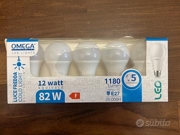 Set 5 lampadine led luce fredda