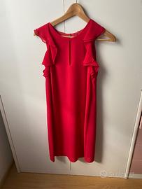 Vestito in seta color rosso