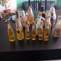 grande selezione di bottiglie di liquore vintage