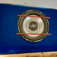 Subwoofer per auto con amplificatore e cavi