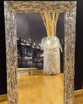 Specchio da parete 100 x 63  e vaso alto 85 cm