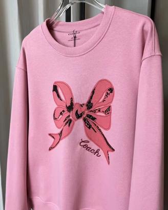 Nuova felpa rosa con cappuccio