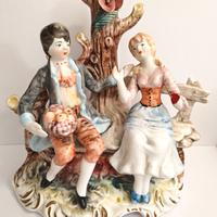 Statuina in porcellana stile Capodimonte - 24 cm