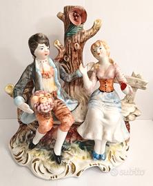 Statuina in porcellana stile Capodimonte - 24 cm