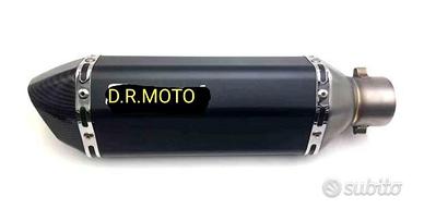 SCARICO NERO SATINATO FINALE CARBON LOOK universal