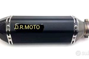 SCARICO NERO SATINATO FINALE CARBON LOOK universal