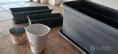 Set fioriere rettangolari