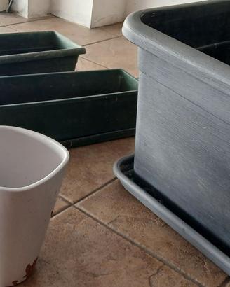 Set fioriere rettangolari