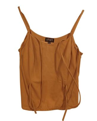 Gilet da donna in vera pelle color beige - Apart
