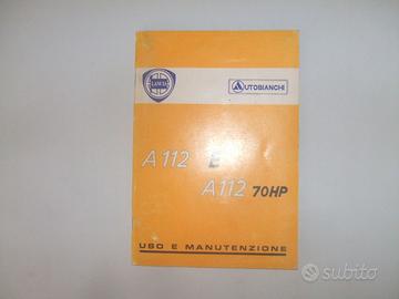 USO E MANUTENZIONE AUTOBIANCHI A112 E ABARTH.