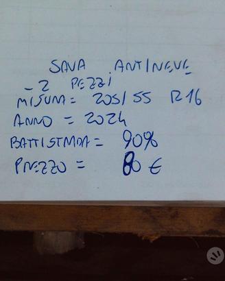 2 GOMME INVERNALI 205/65/16