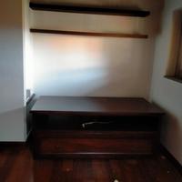 porta TV in legno massiccio 