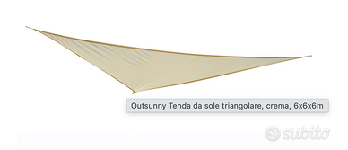 Tenda a Vela giardino