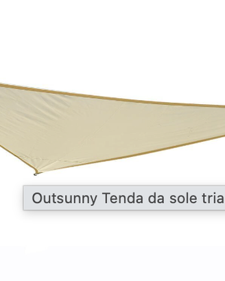 Tenda a Vela giardino