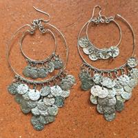 Orecchini con dischetti metallici Boho Gipsy