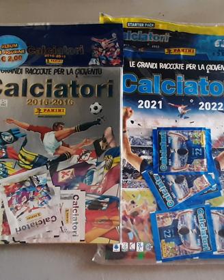 calciatori 2015-16 e 2021 - 22  vuoti + bustine