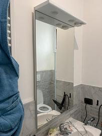 mobile con lavandino e specchio