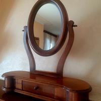 Tavolino da toilette vintage anni '50 con specchio