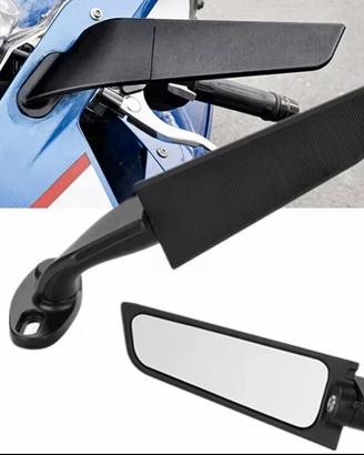 Specchietti moto aerodinamici per moto carenate.