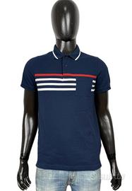 Polo Tommy Hilfiger Uomo Cotone Blu Taglia S Slim