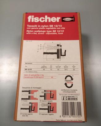 Tasselli in nylon con gancio piatto regolabile 