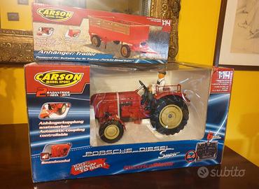 Trattore RC con carretto Porche Nuovo