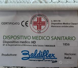 Materasso 1 piazza e mezzo standard.