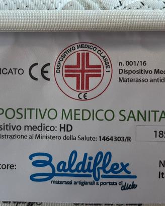 Materasso 1 piazza e mezzo standard.