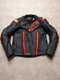 Alpinestars giacca moto in pelle fusion matryx 52