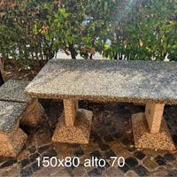 Tavolo cemento da esterno