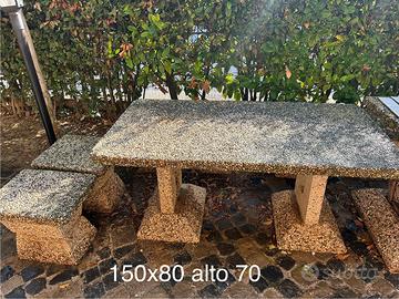 Tavolo cemento da esterno