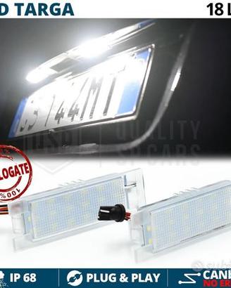 Placchette LED Luci Targa PER FIAT Canbus No Error