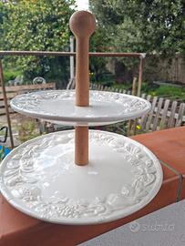 alzatina tiffany boutique in ceramica 