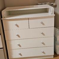 Fasciatoio con cassetti per bambini