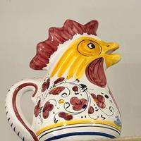Brocca in ceramica gallo