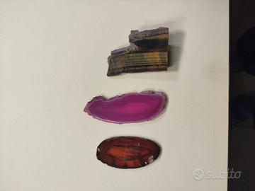 2 minerali di Agata 1 occhio di Tigre 