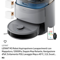 LEFANT M3 Robot Aspirapolvere Lavapavimenti