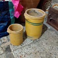 Coppia vasi antichi in terracotta smaltata – cucin
