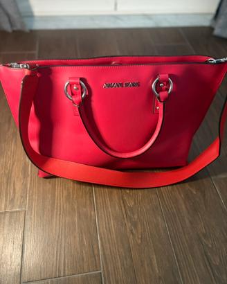 Borsa Armani Jeans Rossa Donna Shopping Spalla