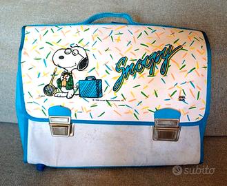 Borsa Cartella Vintage Snoopy Schulz Peanuts
