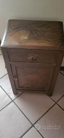 Comodino cassettina vintage in legno