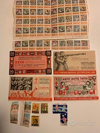 Francobolli chiudilettere campagna antitubercolare