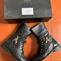 Patrizia Pepe stivale pelle nero n40