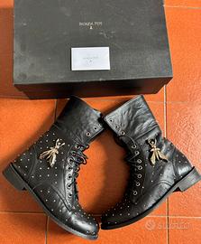 Patrizia Pepe stivale pelle nero n40