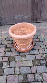 vaso da giardino in resina festonato Nicoli 