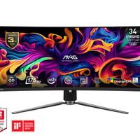 MSI MAG 341CQP QD-OLED - Monitor Gaming Curvo